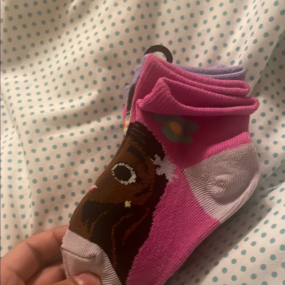 Disney Encanto Multicolor Small Girls No Show Socks